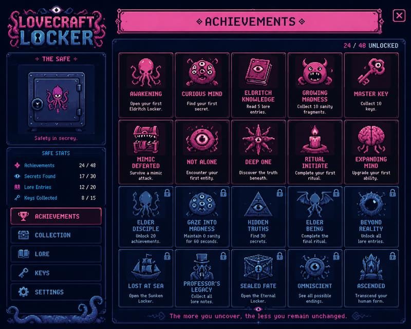 Lovecraft Locker 菜单操作 演示图 4